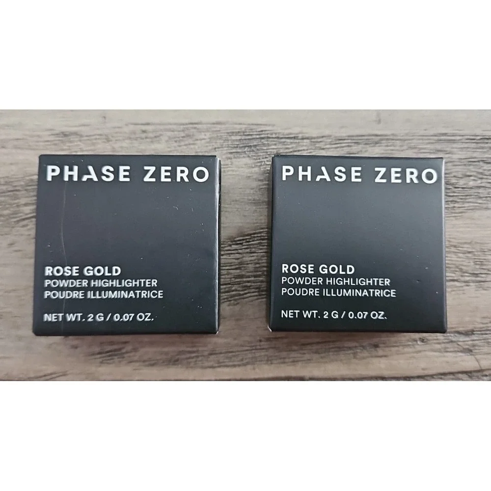 2X Phase Zero Powder Highlighter New Rose Gold Trial Size